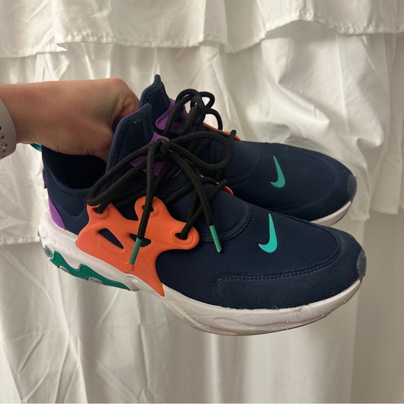 Nike React Presto Midnight Navy Purple BQ4002-402 Youth Sz 7Y Women’s Sz 9 - Picture 1 of 7